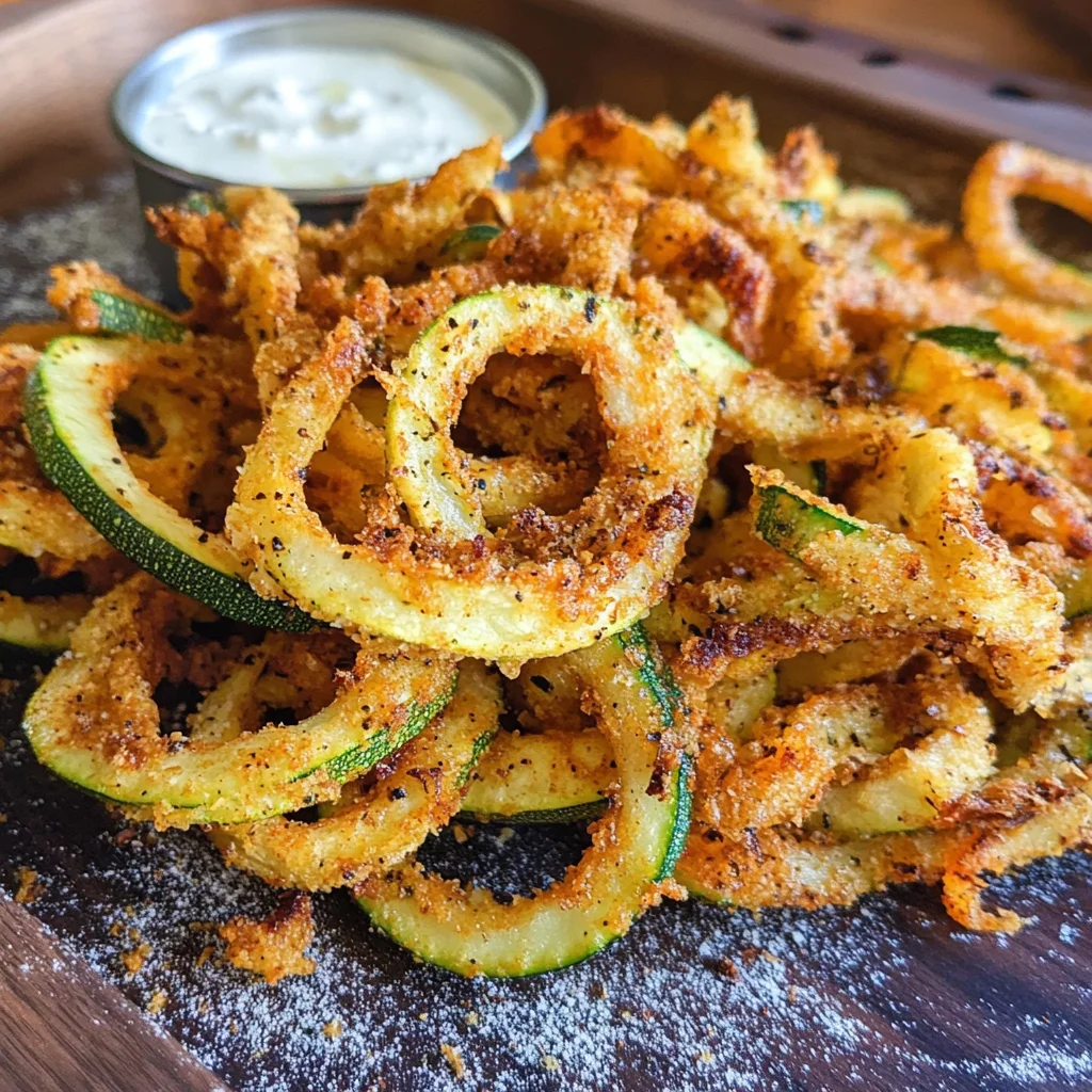 Air Fryer Curly Zucchini Fries