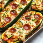Air Fryer Zucchini Pizza Boats