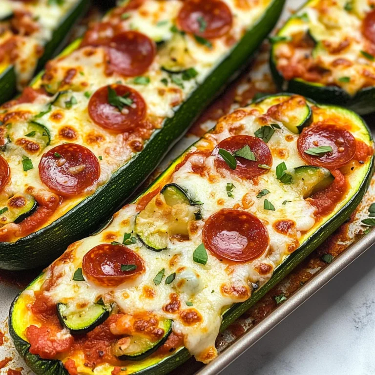 Air Fryer Zucchini Pizza Boats