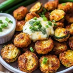 Cheesy Garlic Zucchini Bites