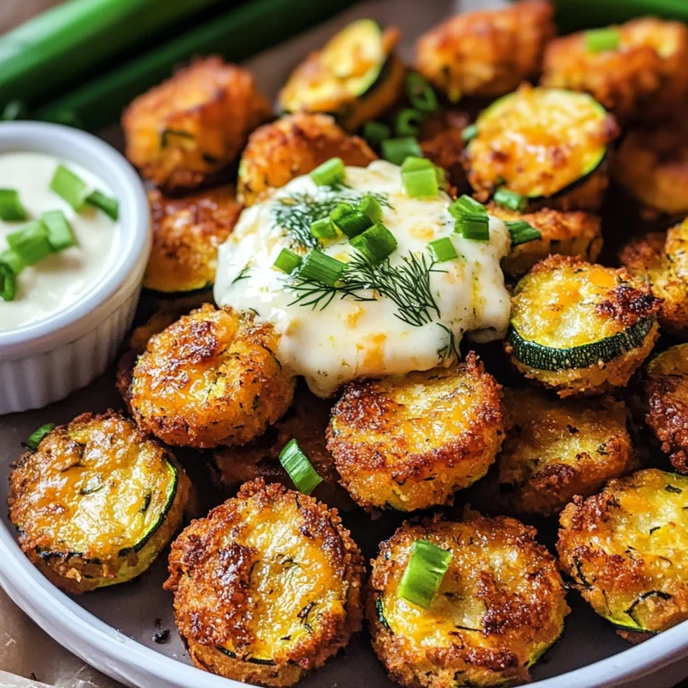 Cheesy Garlic Zucchini Bites