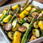 Flavorful Asparagus with Zucchini and Squash