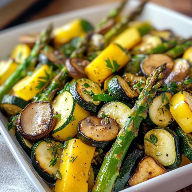 Flavorful Asparagus with Zucchini and Squash