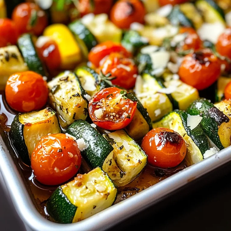 Healthy Baked Zucchini with Tomatoes