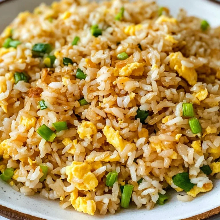 10 min. Easy Egg Fried Rice (only 6 ingredients!)