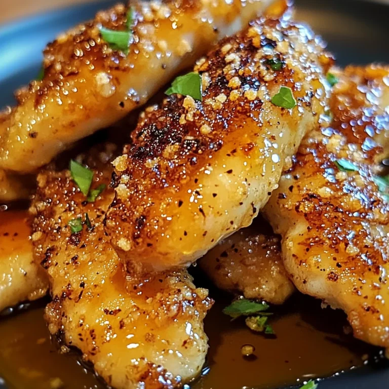 Air Fryer Honey Butter Garlic Chicken Tenders Recipe