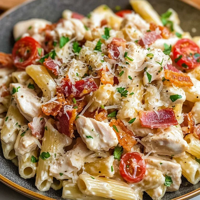Chicken Turkey Bacon Ranch Pasta Salad