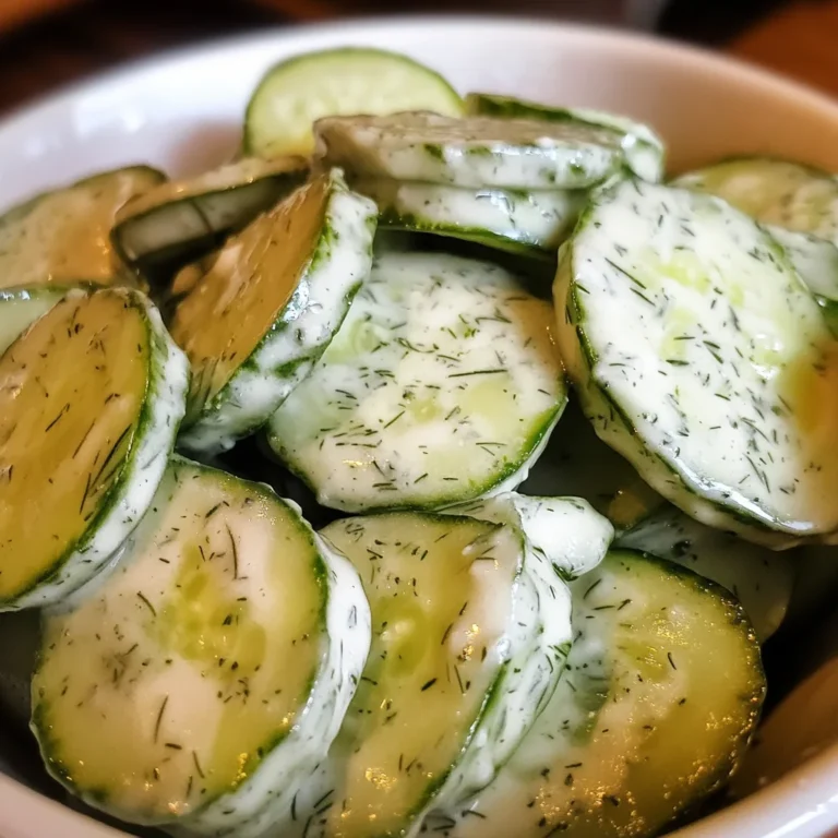 Creamy Cucumber Salad