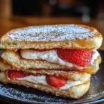 Fried Strawberry Cheesecake Sandwiches