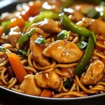 Garlic Chicken Lo Mein