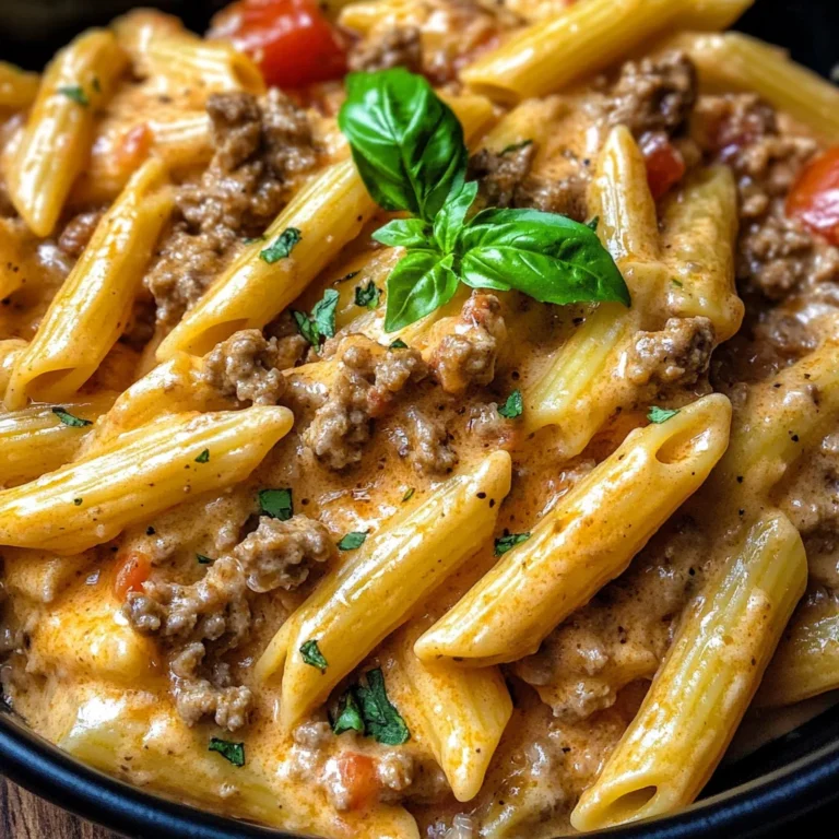 High Protein Creamy Beef Pasta Recipe for Quick Weeknight Dinners