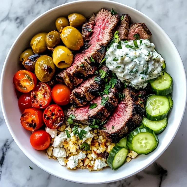 Mediterranean Steak Bowl Recipe