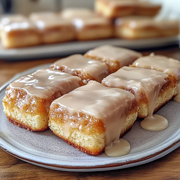 Soft Baked Maple Donut Bars