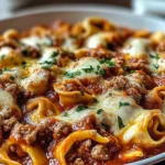 Beefy Tortellini Bake