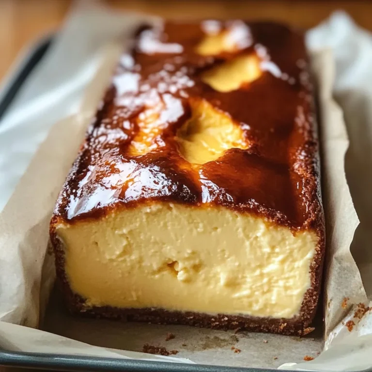 Burnt Basque Cheesecake in a Loaf Pan