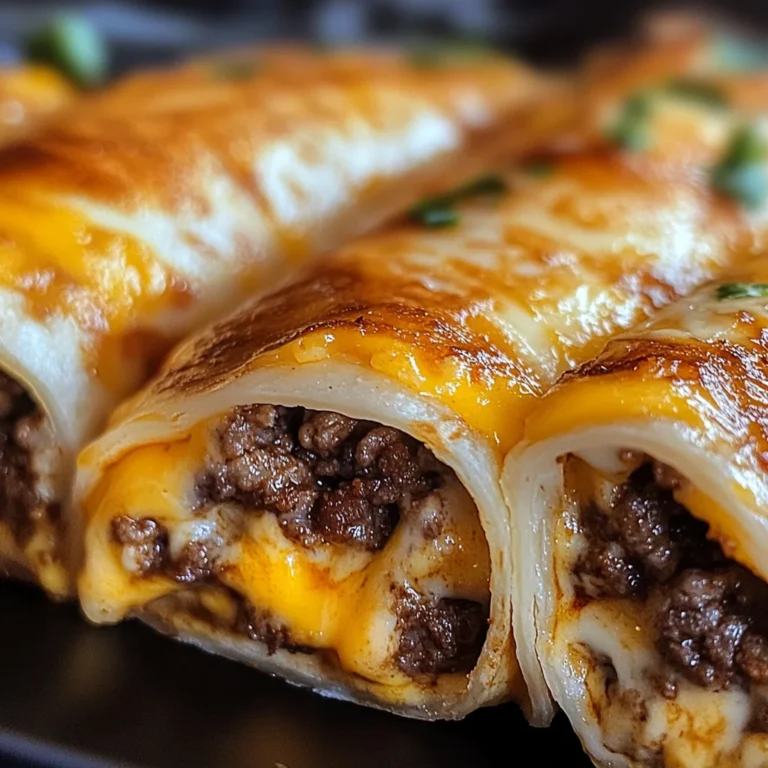 Cheesy Garlic Beef Roll-Ups