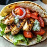 Chicken Pita Gyros with Tzatziki