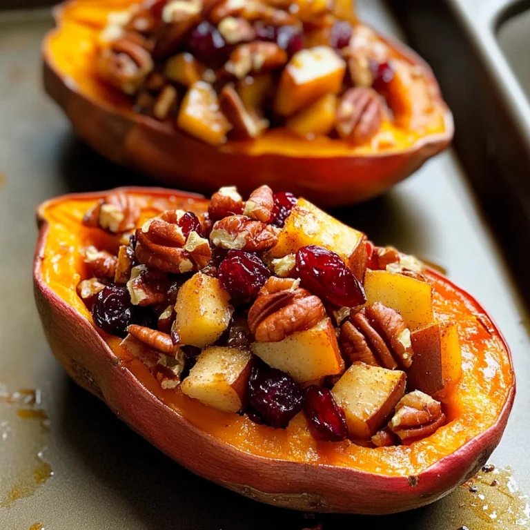 Cranberry Apple Twice-Baked Sweet Potatoes Recipe