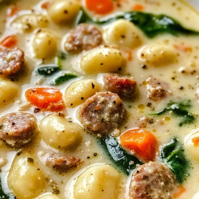 Creamy Sausage Gnocchi Soup