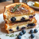 Crispy Blueberry Grilled Cheese