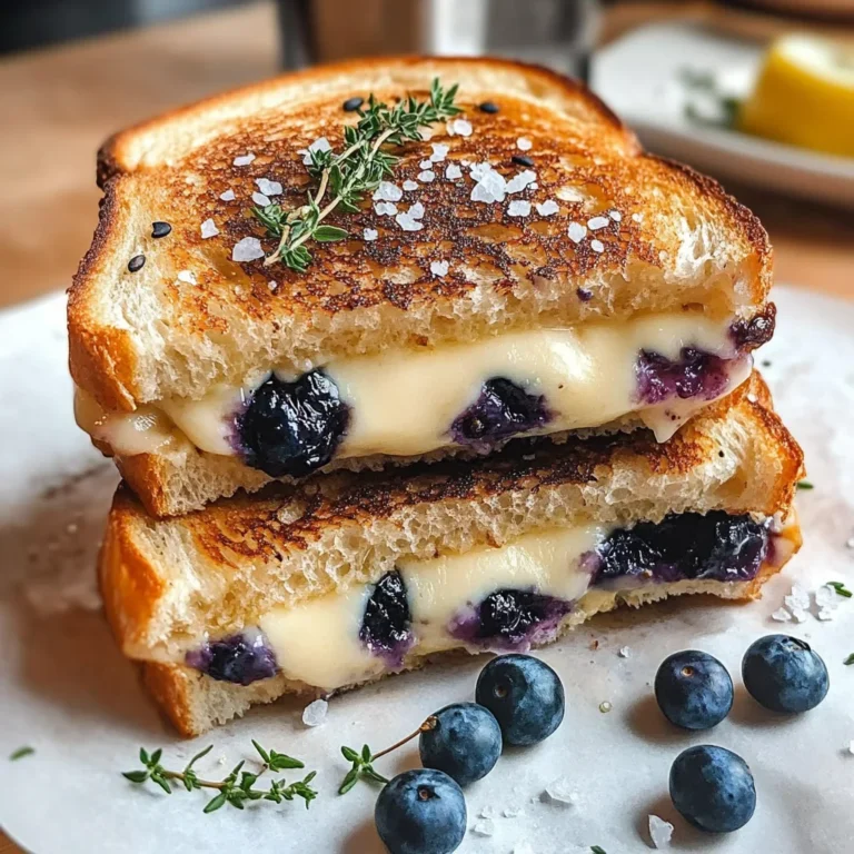 Crispy Blueberry Grilled Cheese
