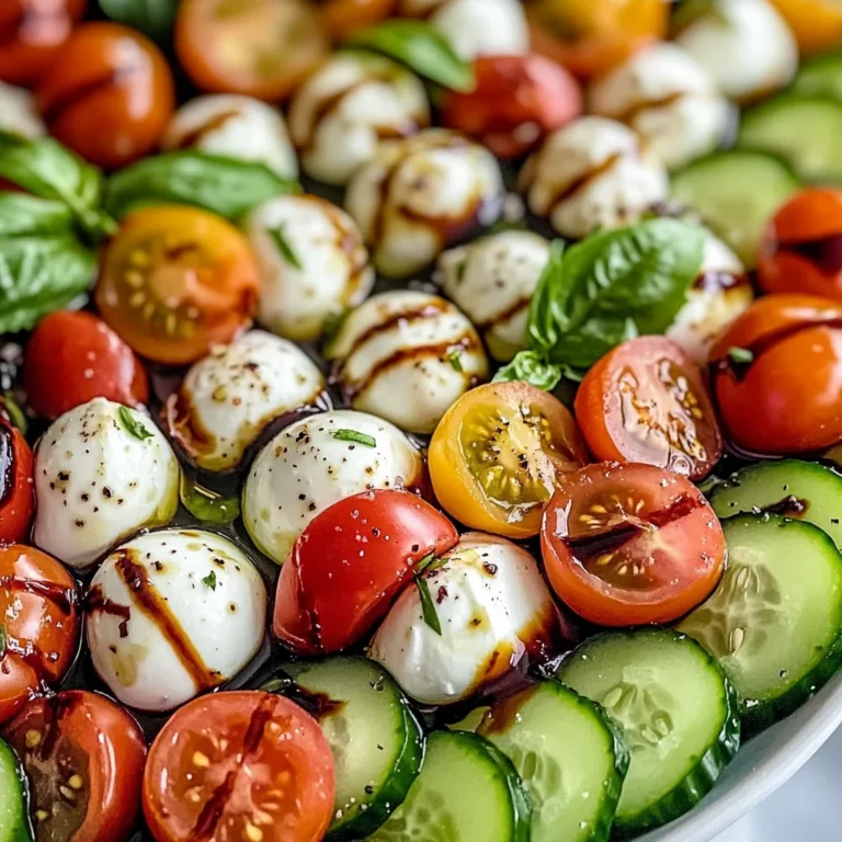 Cucumber Caprese Salad