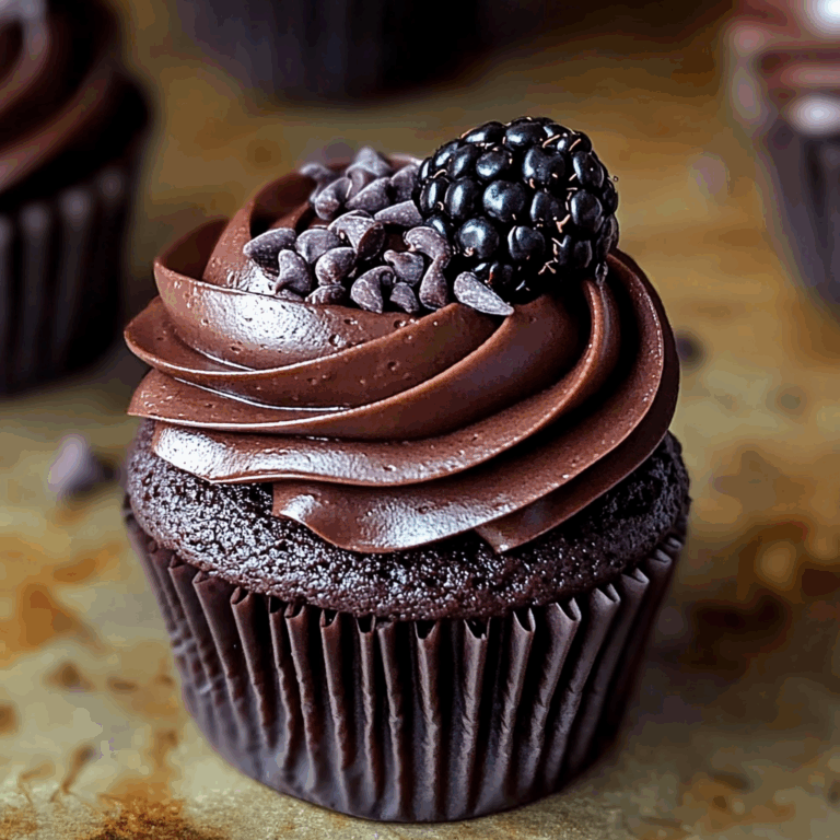 Dark Chocolate Blackberry Cupcakes: Indulge in a Decadent Dessert Delight