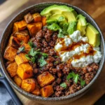 Ground Beef Hot Honey Bowl