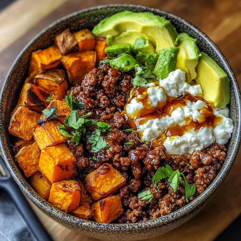 Ground Beef Hot Honey Bowl