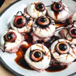 Halloween Antipasto Eyeballs Appetizer