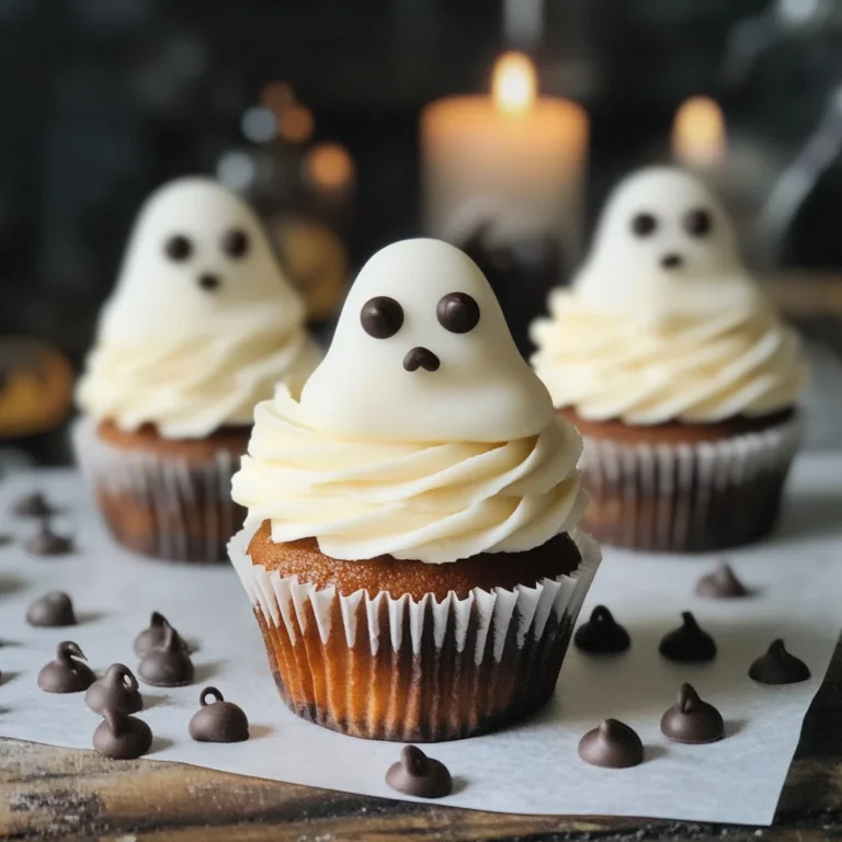 Halloween Cupcakes: Ghost Cupcakes
