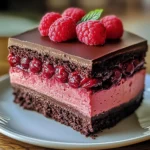 Heavenly Raspberry Chocolate Mousse Cake