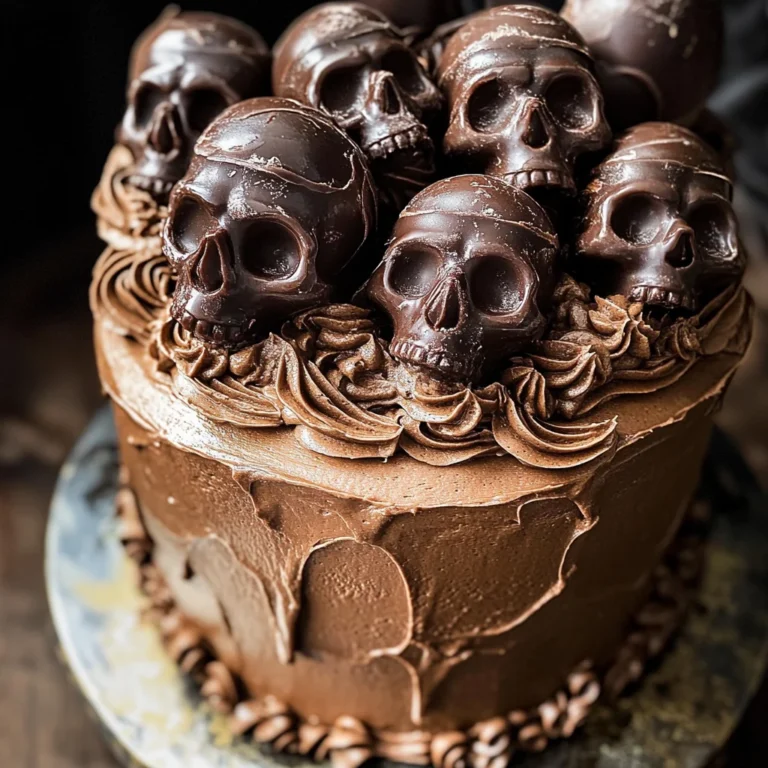 High Altitude Ginger Chocolate Skull Cake for Halloween