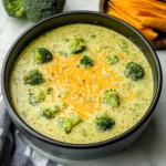 High Protein Broccoli Cheddar Soup