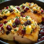 Impressive Cranberry Brie Stuffed Chicken