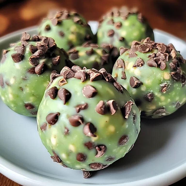 Mint Chocolate Chip Protein Balls