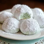 Minty Snowball Cookies