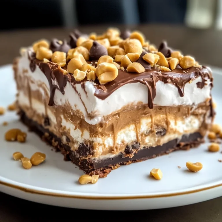 No-Bake Peanut Butter Lasagna