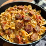 One Pot Creamy Cajun Sausage Pasta