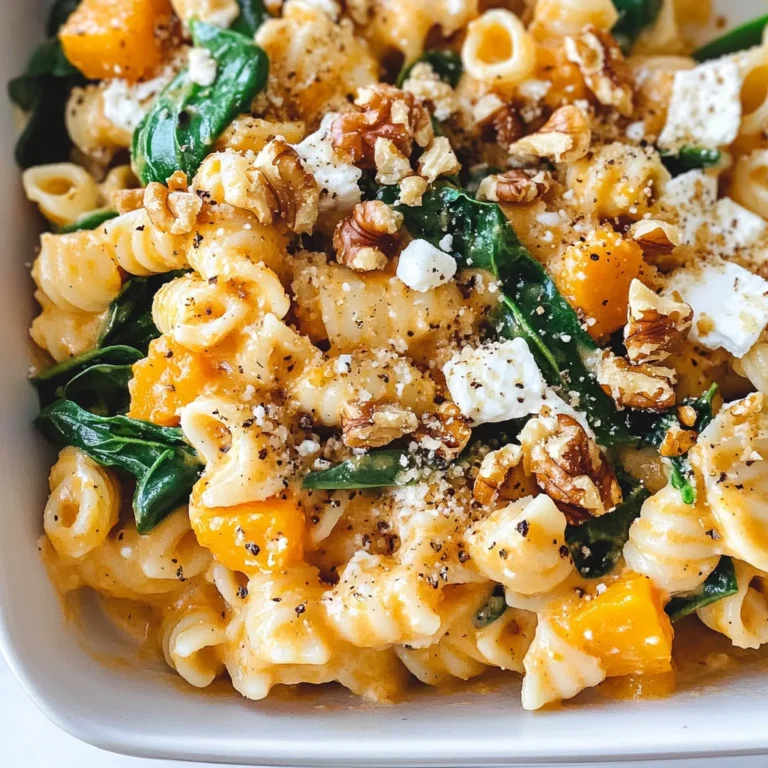 Pumpkin Feta Pasta