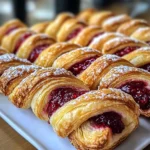 Raspberry Pastry Twists: Indulge in This Sweet Delight!