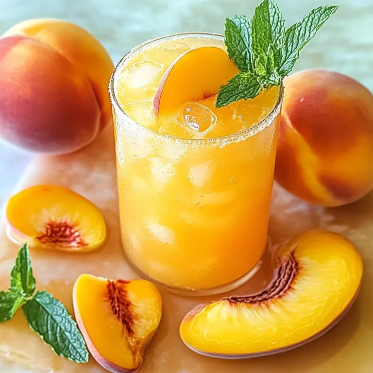 Refreshing Peach Lemonade