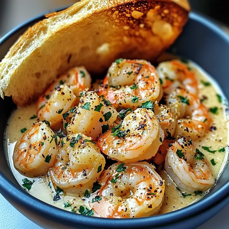 Shrimp Scampi Bowls with Garlic Bread