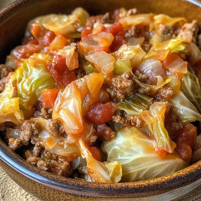 Slow Cooker Unstuffed Cabbage Rolls