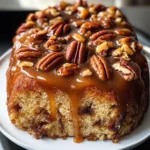 Upside-Down Caramel Pecan Cake