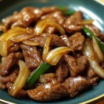 Chinese Beef Stir Fry with Caramelized Onions