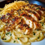 Creamy Mozzarella Chicken Linguine with Cajun Garlic Butter