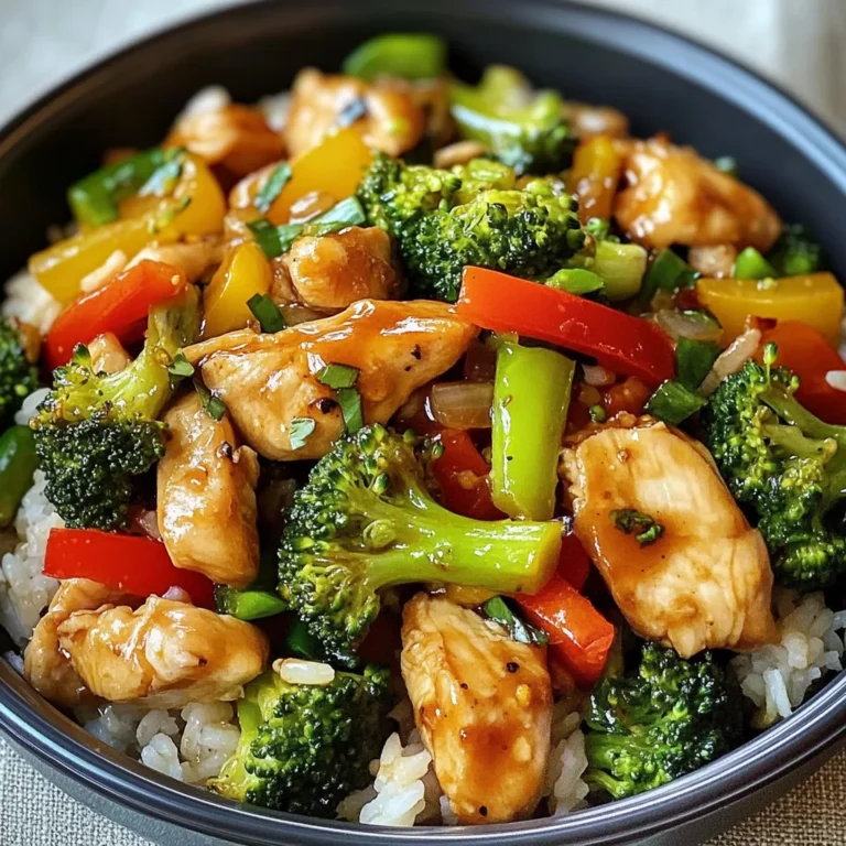 Healthy Chicken and Veggie Stir-Fry with Mixed Rice