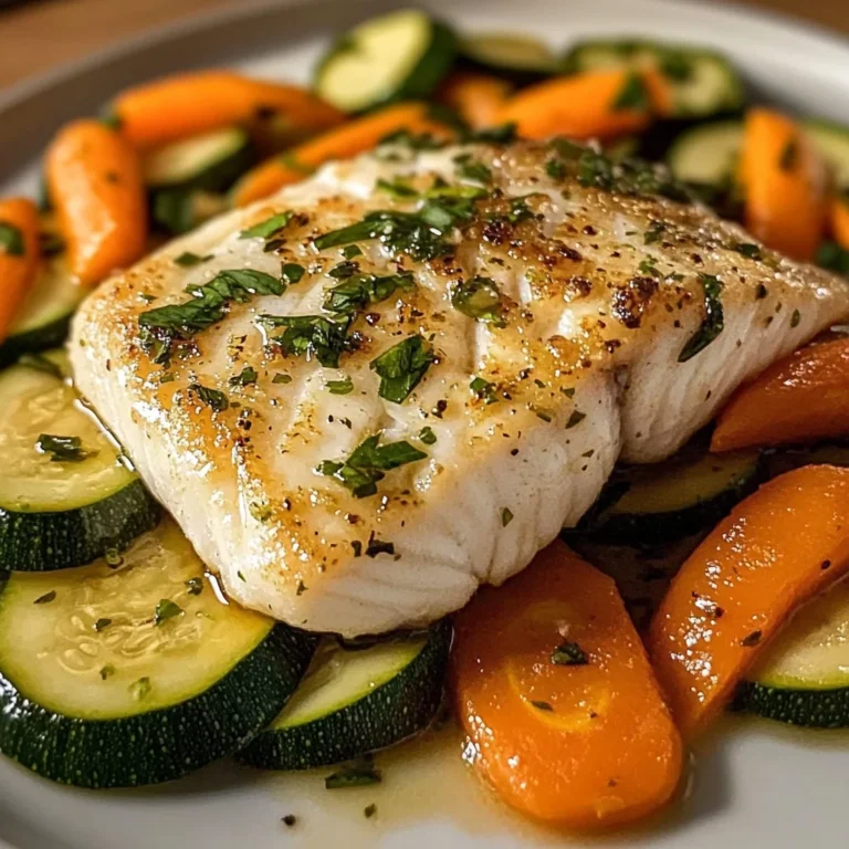 Lemon Herb White Fish with Sauted Vegetables