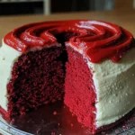 Red Velvet Pound Cake with Cream Cheese Glaze